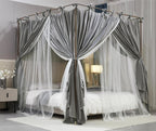 4 Corners Post Princess Curtain Bed Canopy Layer