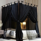 4 Corners Post Princess Curtain Bed Canopy Layer