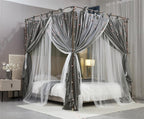 4 Corners Post Princess Curtain Bed Canopy Layer