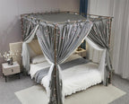 4 Corners Post Princess Curtain Bed Canopy Layer