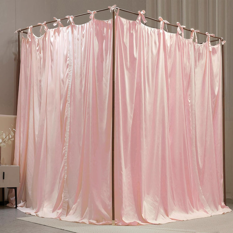 4 Corners Post Princess Curtain Bed Canopy Layer