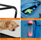 4 Door Folding Dog Travel Crate with Mat