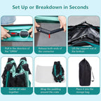 4 Door Folding Dog Travel Crate with Mat