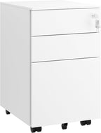 4-Drawer Mobile Filing Cabinet with Lock Steel Office
