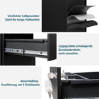4-Drawer Mobile Filing Cabinet with Lock Steel Office