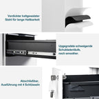 4-Drawer Mobile Filing Cabinet with Lock Steel Office