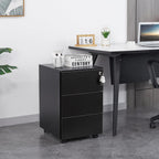 4-Drawer Mobile Filing Cabinet with Lock Steel Office