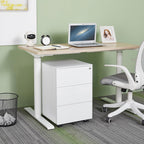 4-Drawer Mobile Filing Cabinet with Lock Steel Office
