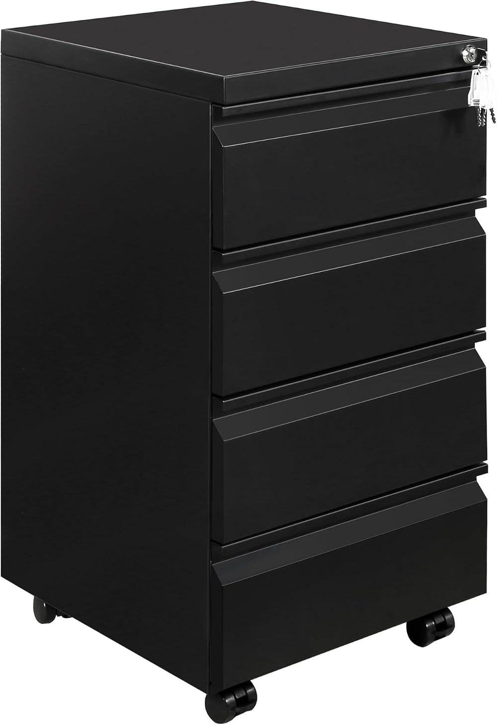 4 Drawers File Cabinet Metal Filing with Lock