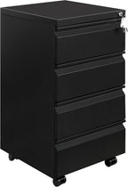 4 Drawers File Cabinet Metal Filing with Lock