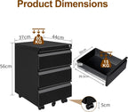 4 Drawers File Cabinet Metal Filing with Lock