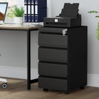 4 Drawers File Cabinet Metal Filing with Lock