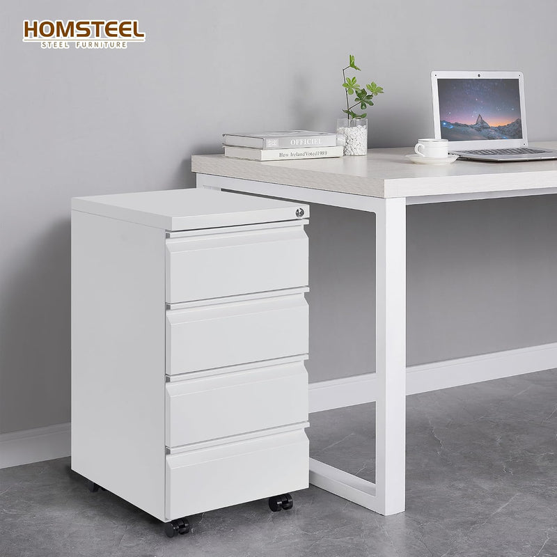 4 Drawers File Cabinet Metal Filing with Lock