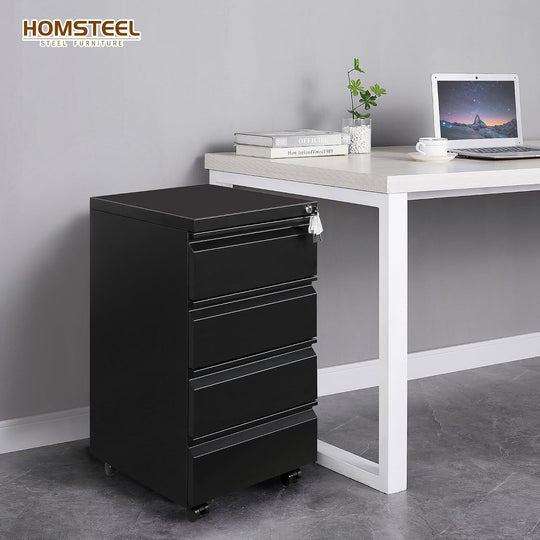 4 Drawers File Cabinet Metal Filing with Lock