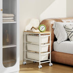 4 Drawers Storage Trolley on Wheels Plastic Craft