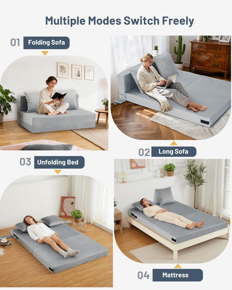 4-In-1 Folding Sofa Bed Fold Out Couch