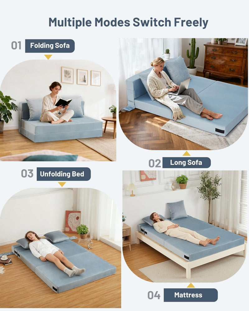4-In-1 Folding Sofa Bed Fold Out Couch
