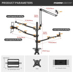 4-In-1 Overhead Camera Desk Mount Stand: Adjustable