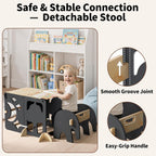 4-In-1 Wooden Step Stool for Toddlers Foldable