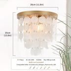 4-Light Crystal Chandeliers Ceiling Lights Living Room