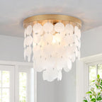 4-Light Crystal Chandeliers Ceiling Lights Living Room