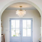 4-Light Crystal Chandeliers Ceiling Lights Living Room