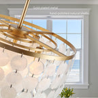 4-Light Crystal Chandeliers Ceiling Lights Living Room