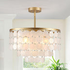 4-Light Crystal Chandeliers Ceiling Lights Living Room
