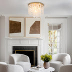 4-Light Crystal Chandeliers Ceiling Lights Living Room