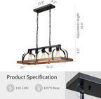 4-Light Metal Pot Hanging Rack Chandelier Imitation Light