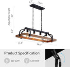 4-Light Metal Pot Hanging Rack Chandelier Imitation Light