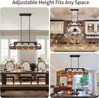 4-Light Metal Pot Hanging Rack Chandelier Imitation Light