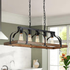 4-Light Metal Pot Hanging Rack Chandelier Imitation Light