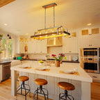 4-Light Metal Pot Hanging Rack Chandelier Imitation Light