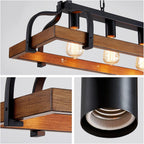 4-Light Metal Pot Hanging Rack Chandelier Imitation Light