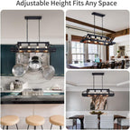 4-Light Metal Pot Hanging Rack Chandelier Imitation Light