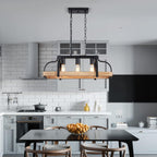 4-Light Metal Pot Hanging Rack Chandelier Imitation Light