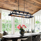 4-Light Metal Pot Hanging Rack Chandelier Imitation Light