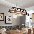 4-Light Metal Pot Hanging Rack Chandelier Imitation Light