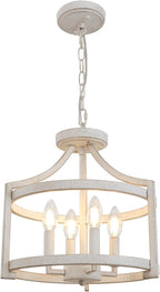 4-Light Vintage Chandelier Farmhouse Rustic Chandeliers
