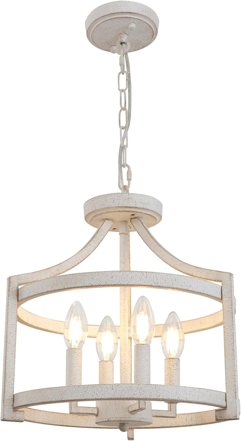 4-Light Vintage Chandelier Farmhouse Rustic Chandeliers