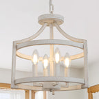 4-Light Vintage Chandelier Farmhouse Rustic Chandeliers
