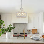 4-Light Vintage Chandelier Farmhouse Rustic Chandeliers