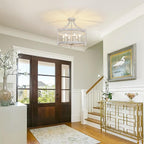 4-Light Vintage Chandelier Farmhouse Rustic Chandeliers