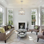 4-Light Vintage Chandelier Farmhouse Rustic Chandeliers