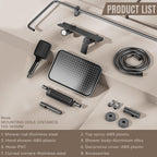 4 Modes Bathroom Shower Mixer Set Overhead Rainfall