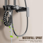 4 Modes Bathroom Shower Mixer Set Overhead Rainfall