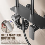 4 Modes Bathroom Shower Mixer Set Overhead Rainfall
