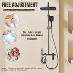 4 Modes Bathroom Shower Mixer Set Overhead Rainfall