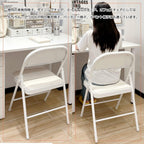 4-Pack Vinyl-Padded Folding Chair Metal Frame